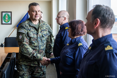 Wizyta Komendanta Głównego SG w Morskim Oddziale SG