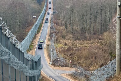 Wizyta Wiceministra SWiA na granicy polsko-białoruskiej Wizyta Wiceministra SWiA na granicy polsko-białoruskiej