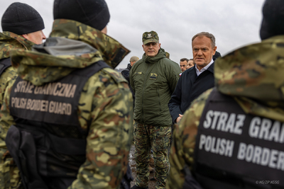 Szef rządu na polsko-białoruskiej granicy 