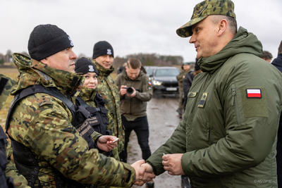 Szef rządu na polsko-białoruskiej granicy 