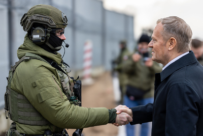 Szef rządu na polsko-białoruskiej granicy 