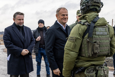 Szef rządu na polsko-białoruskiej granicy 