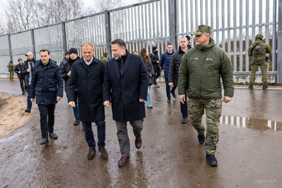 Szef rządu na polsko-białoruskiej granicy 