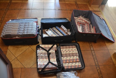 Zatrzymane nielegalne papierosy Zatrzymane nielegalne papierosy