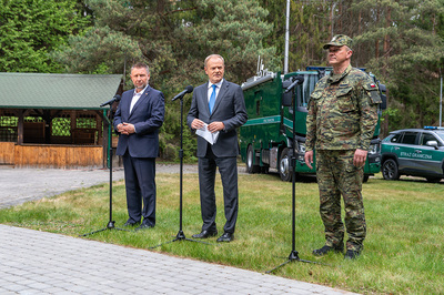 Skuteczność ochrony granicy państwowej – konferencja prasowa w Otwocku Zdjęcia: NwOSG