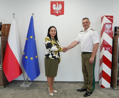 Spotkanie Komendanta Głównego Straży Granicznej z Ambasador Mongolii Spotkanie Komendanta Głównego Straży Granicznej z Ambasador Mongolii