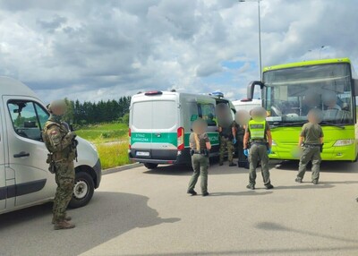 Udaremniona próba nielegalnego przekroczenia na granicy z Litwą Udaremniona próba nielegalnego przekroczenia na granicy z Litwą