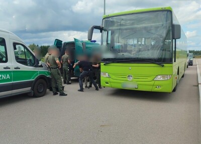 Udaremniona próba nielegalnego przekroczenia na granicy z Litwą Udaremniona próba nielegalnego przekroczenia na granicy z Litwą
