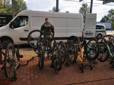 Ujawniono transport skradzionych rowerów 