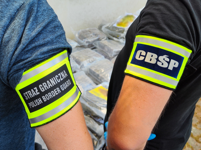 Funkcjonariusze Straży Granicznej i Policji