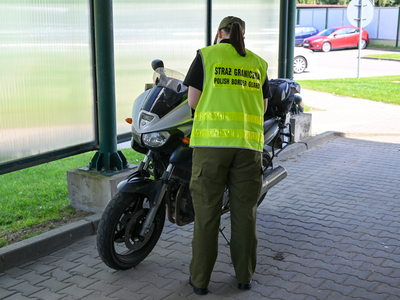 Skradziony motocykl odzyskany na granicy