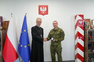 Wizyta Biskupa Polowego w Komendzie Głównej Straży Granicznej Wizyta Biskupa Polowego w Komendzie Głównej Straży Granicznej