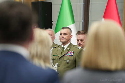 Komendant Główny Straży Granicznej podczas obchodów Dnia Krajowej Administracji Skarbowej 
