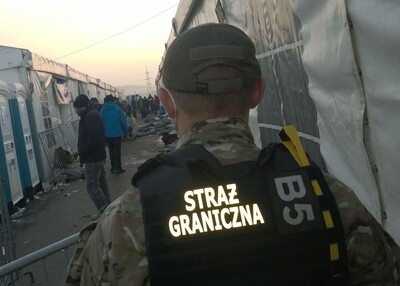 funkcjonariusze SG na Słowenii 