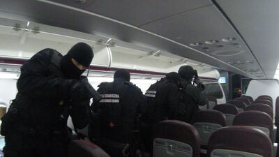 szkolenie z działań specjalnych na pokładzie samolotu 