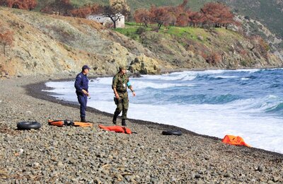 wspólne patrole funkcjonariuszy na Lesbos