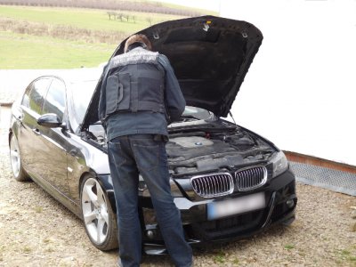 bmw z przerobionym numerem VIN 