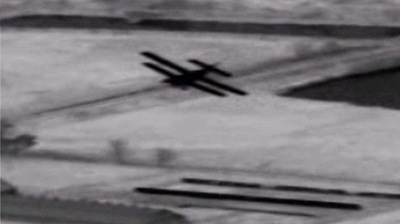 widok w termowizji samolotu-intruza