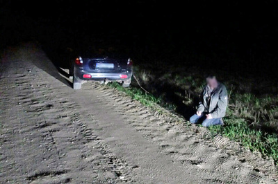 pijany kierowca na miejscu zatrzymania