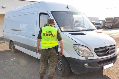 zabezpieczony Mercedes Sprinter