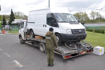 kradziony samochód marki Ford Transit
