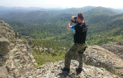 funkconariusz SG podczas patrolu 