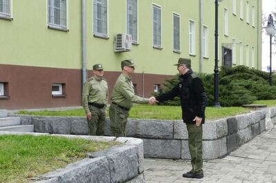 powitanie Zastępcy Komendanta Głównego SG