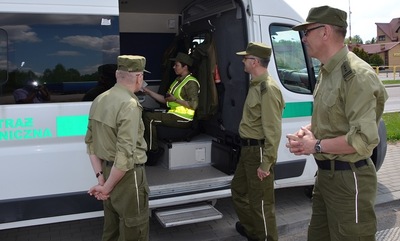 wizyta Zastępcy Komendanta Głównego SG w Podlaskim OSG