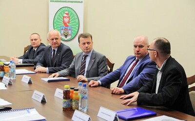 Minister SWiA w Nadodrzańskim OSG
