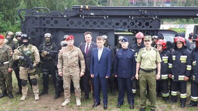 zdjęcie uczestników ćwiczeń z obserwatorami 