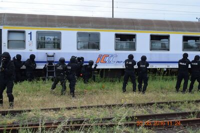 3. ćwiczenia służb na wrocławskiej stacji PKP 