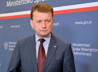 minister spraw wewnętrznych i administracji Mariusz Błaszczak